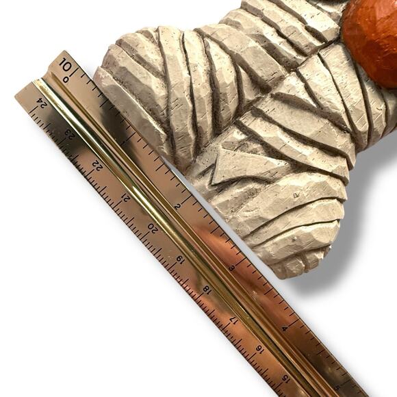 Eddie Walker MidWest of Cannon Falls Halloween Mummy Jack O Lantern Figurine 7” - Picture 6 of 13